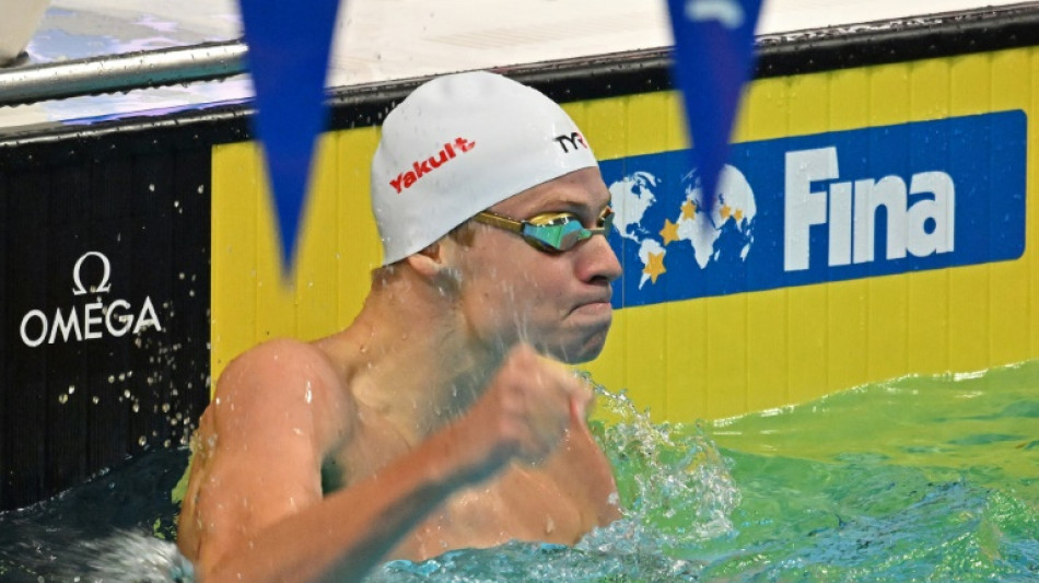 Natation: L&eacute;on Marchand champion du monde de 200m quatre nages