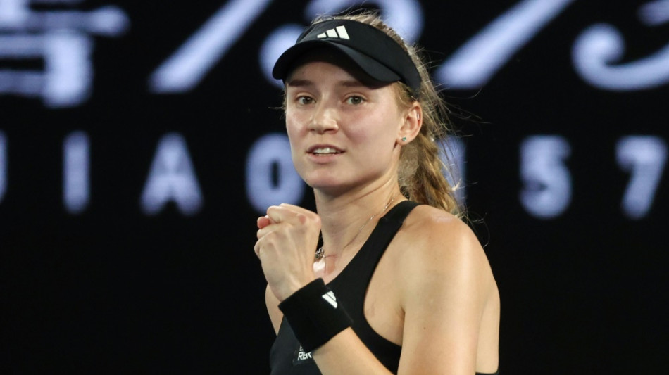 Wimbledon-Siegerin Rybakina im Halbfinale von Melbourne