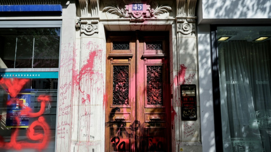 Israeli airline's Paris offices daubed with red paint, slogans