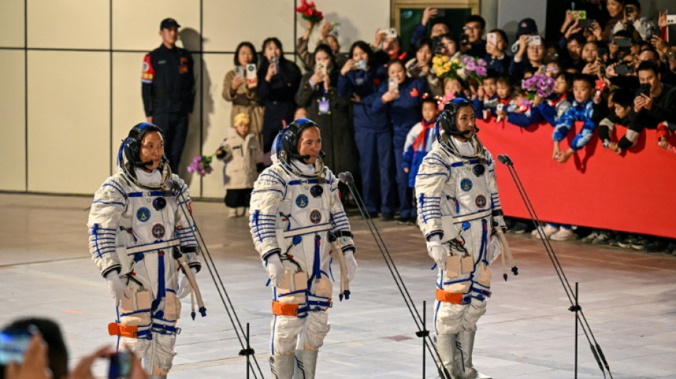 China holds send-off ceremony for space station astronauts