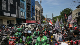Indonesian gig drivers protest demanding lower app fees