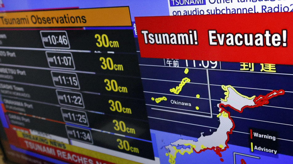 Onde fino a 5 metri nel distretto russo colpito da tsunami