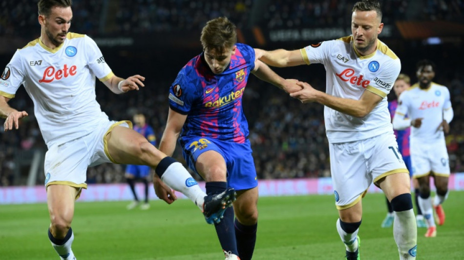 Barcelona and Napoli finely poised, Rangers look to finish job against Dortmund